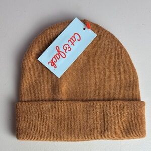 *nwt* cat & jack kids brown knit hat - toddler to age 5